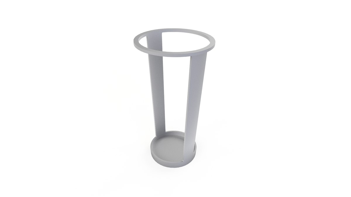 Coletor tubular produzido em impressão 3D