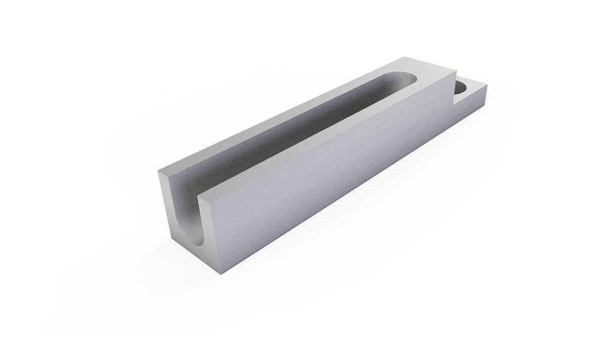Suporte de sensor com rasgo oblongo produzido em impressão 3D